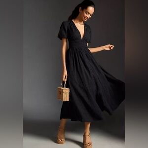 Anthropologie Katerina Dress Black Size Small